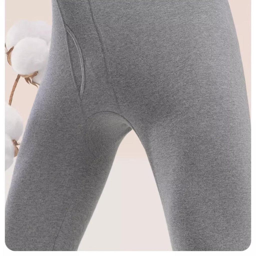 Langsha Herrenhose aus reiner Baumwolle, atmungsaktiv, für Herbst und Winter – lockere Passform, warme Unterhose und Unterwäsche.