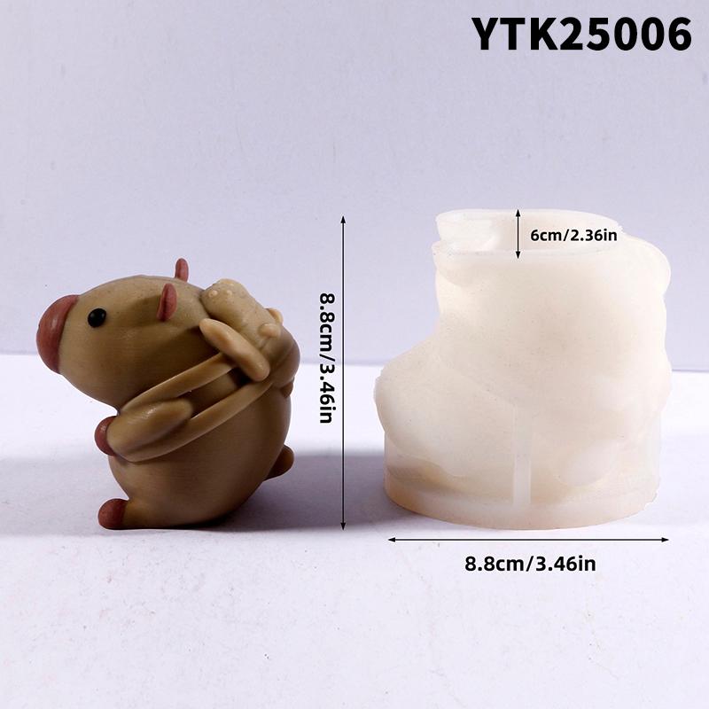 3D Capybara Mousse Cake Silicone Mold Diy Chocolate Jelly Pudding Mold Making Ice Tray Home Baking Accessories Wedding Crafts