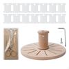 Floss Bobbin Rack Embroidery Thread Holder Storage Tool Winding Board Accessory Organization