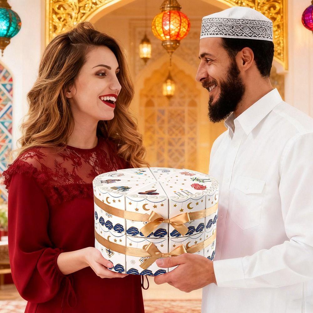 10PCS Multicolor Triangle Cake Gift Box Cartoon Gift Packaging Box New Present Box  Birthday Party