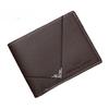 Men Wallet Faux Leather Solid Color Vintage Large Capacity Multi Pockets Portable Foldable Coin Changes Storage Purse Card Adult Sex Wear CLE