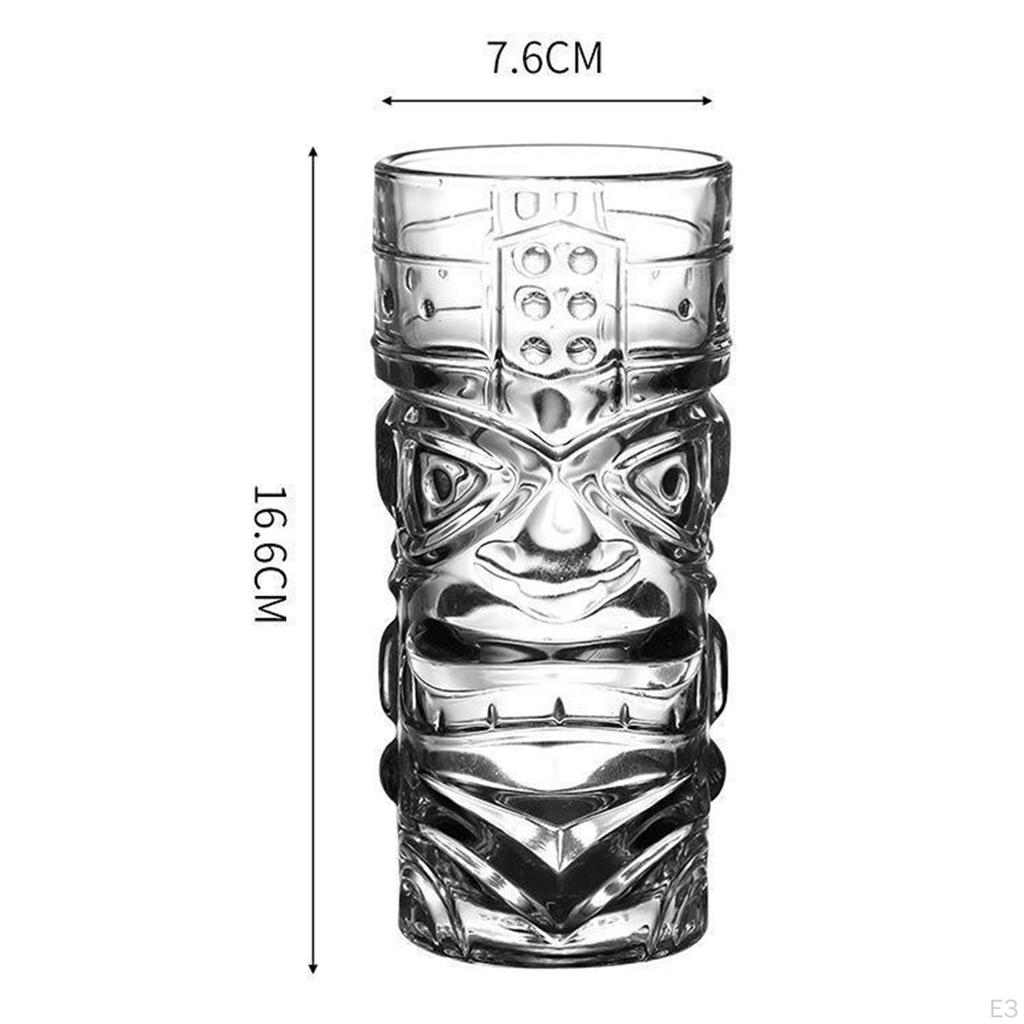 Elegant Gothic Tea Glass Set for Halloween Party Decor - 420ml Capacity