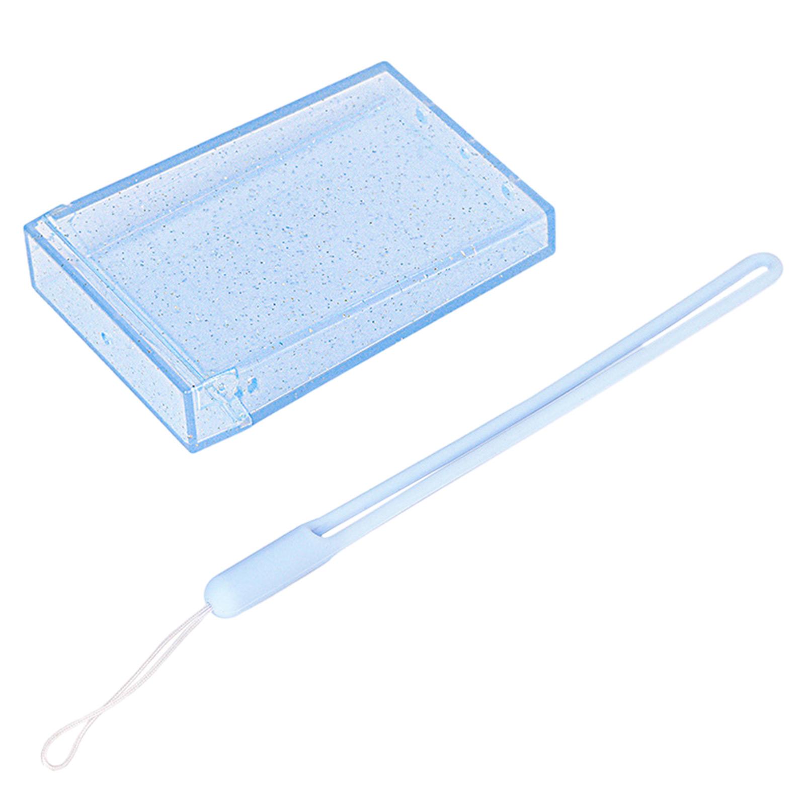 

Stylish and Durable 3 inch Photo Box for Your Precious Memories Elegant Photo Case Portable Photo Album Transparent Case синій