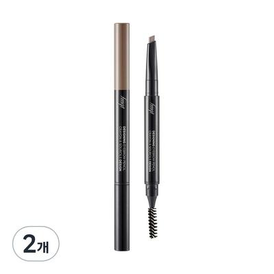 Designing Eyebrow Auto Pencil 0,3g, 02 Graubraun, 2 Stk.