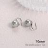 2025 Pure Silver Pearl Stud Earrings for Women - High-End Feel with Ear Drops & High Heels Ear Hooks