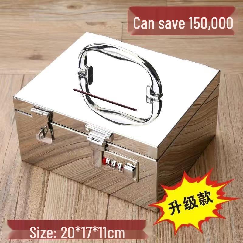 Extra Thick 304 Stainless Steel Password Money Bank Safe