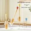Cup Brush with Long Handle, 5-in-1 Multi-Functional Cleaning Brush for Thermos Flask Lids and Baby Bottles