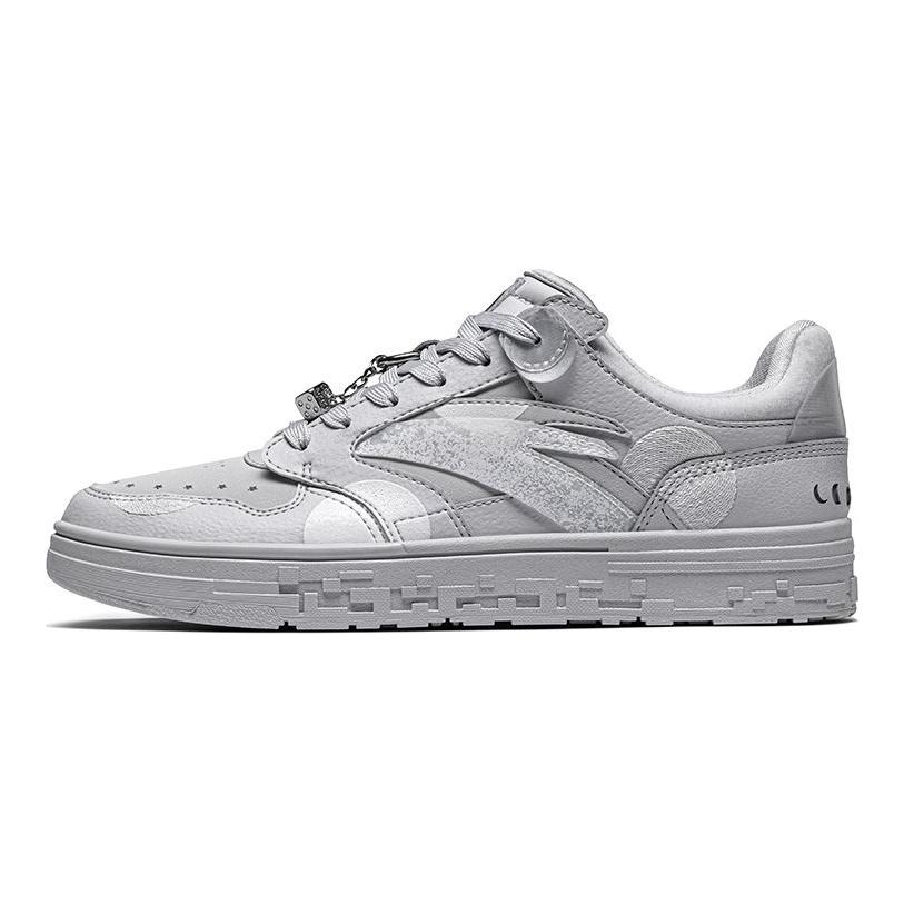 Anta Street Style Low-Top Skate Shoes Women Sneakers Gray 122248066S-1