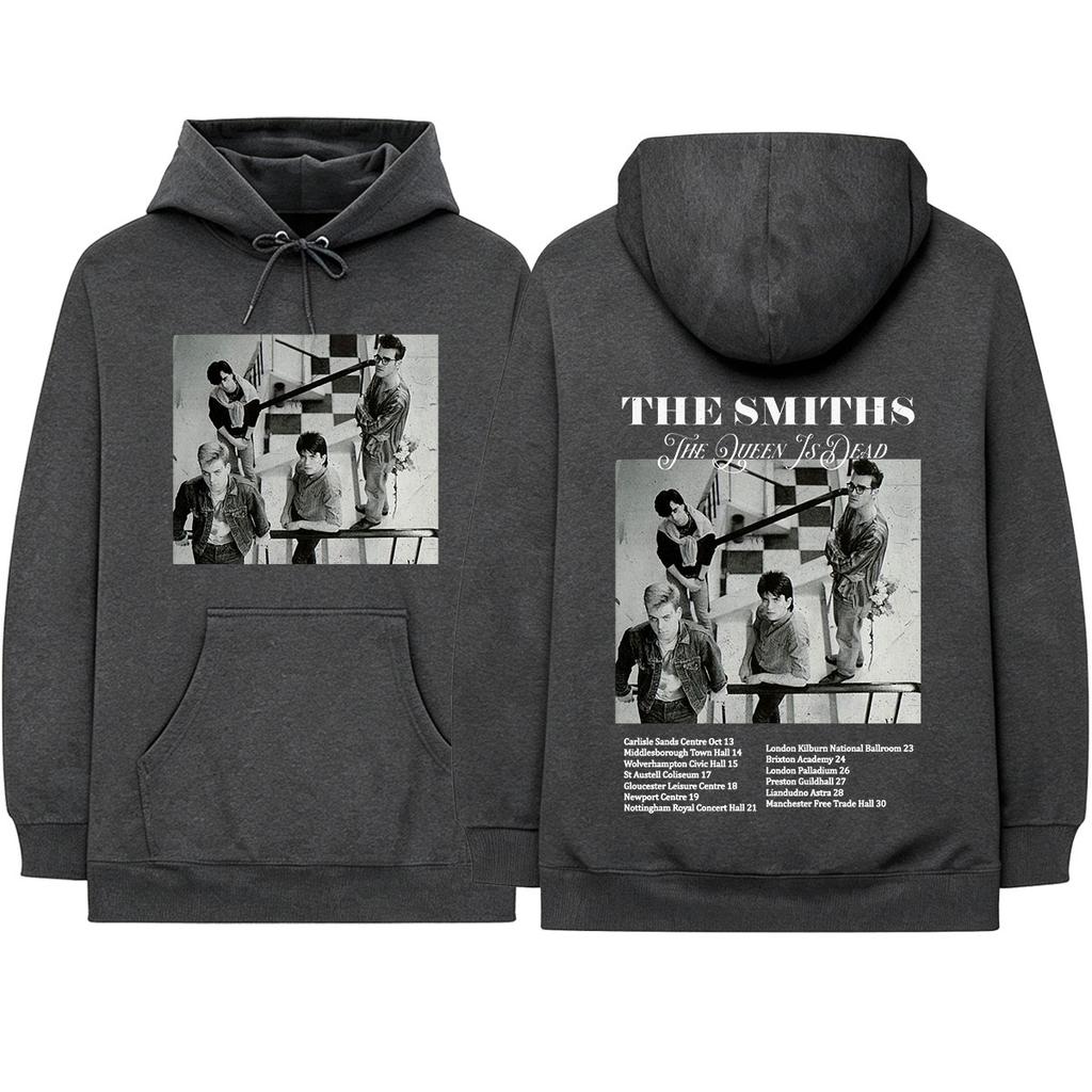 Rock Band The Smiths The Queen Is Dead Hoodies 1986 Tourdaten Morrissey Pullover Herren Damen Kleidung Sweatshirts Streetwear