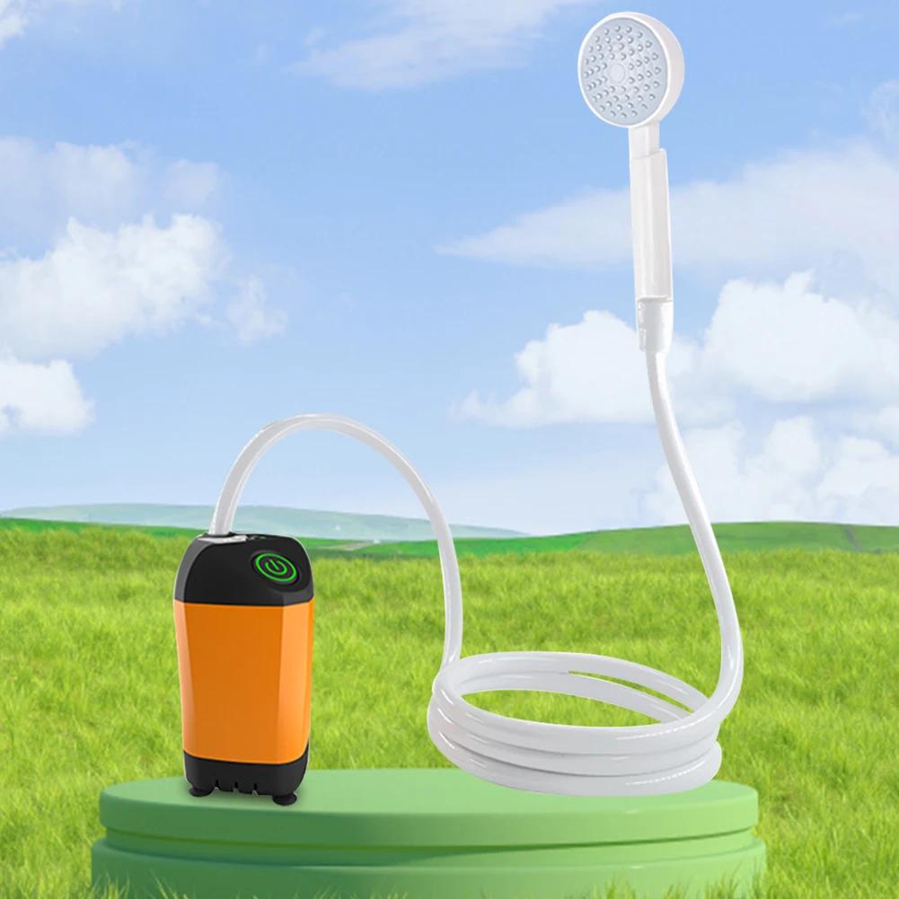 

Portable Electric Shower Rechargeable Water Pump Self-Priming Shower Head for Home Dorm Camping Outdoor Bath