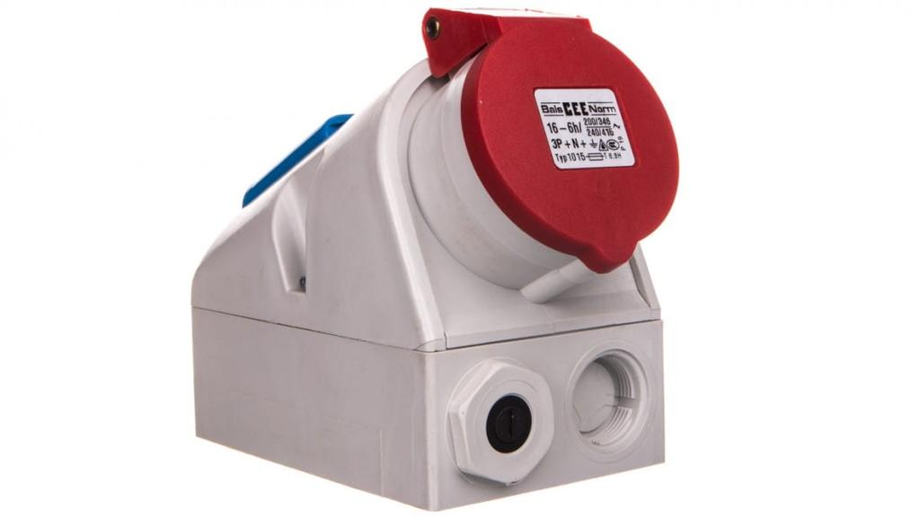 Gniazdo Stałe Kombi 16A 5P 400V + 2P+Z 230V Ip44 1015