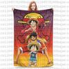 Luffy one piece Throw Blanket for Couch Fuzzy Soft Plush Blanket 50x60 Inches Multi-size Bedspread for All Seasons