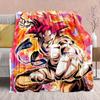 Dragon Ball Anime Flannel Blanket - Soft Warm Perfect for Sofa, Bedding Camping Travel Office Home Decor -QJY
