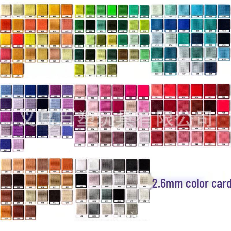 2.6mm Fusion Perler Beads Color Chart with Free Shipping