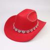 European and American bright diamonds shiny western cowboy top hat men and women outings party festival dance jazz hat
