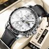 POEDAGAR National Top Swiss Brand New Sports Style Three-Dial Six-Hand Multifunctional Men's Watch