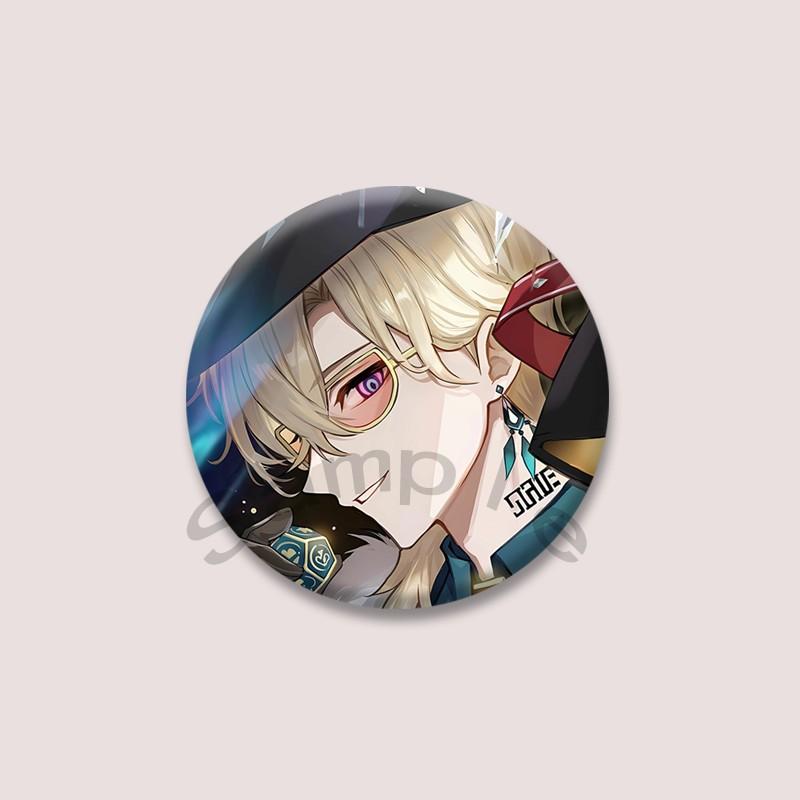 Game Series Honkai Star Rail Aventurine Badge Cartoon Character Soft Button Pins DIY Bag Hat Clothing Brooch Accessories Gifts