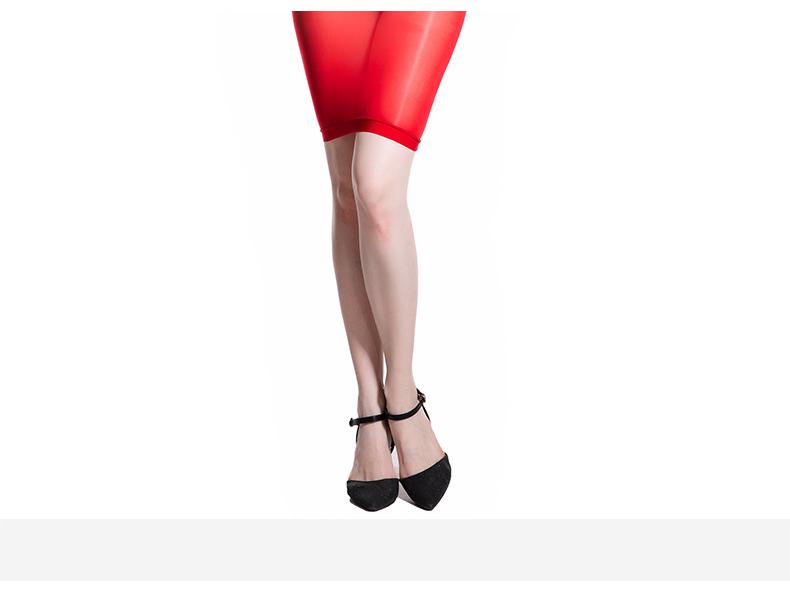 Qinghe 912 8D Sheer Oily Stockings with Tube Top Dress, Tight Mini Skirt Cheongsam, and Ultra-thin Transparent Design