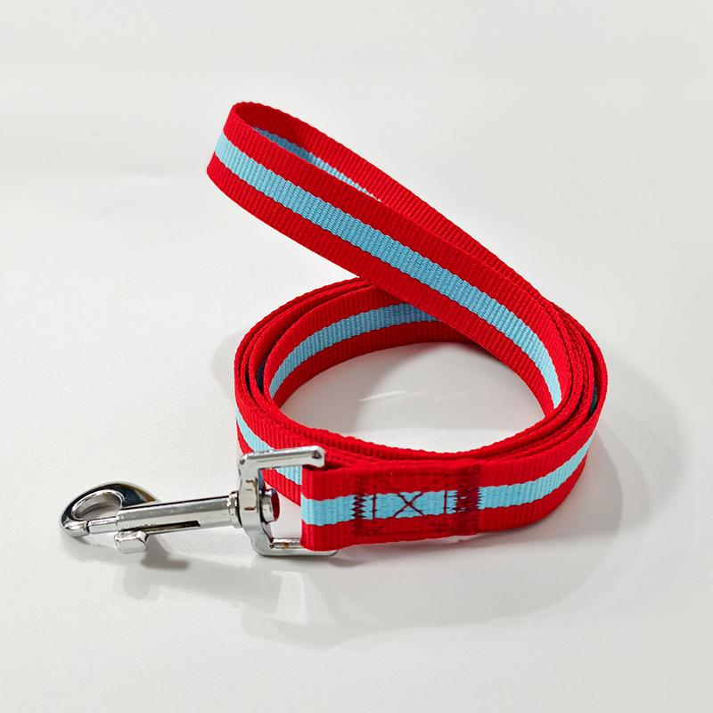 Pet polyester leash network yarn dog leash Golden Retriever Labrador medium and large dog out walking dog leash