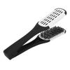 Double Sided Brush Clamp Multifunctional Hair Brush Straightener Styling Tool for Women Men