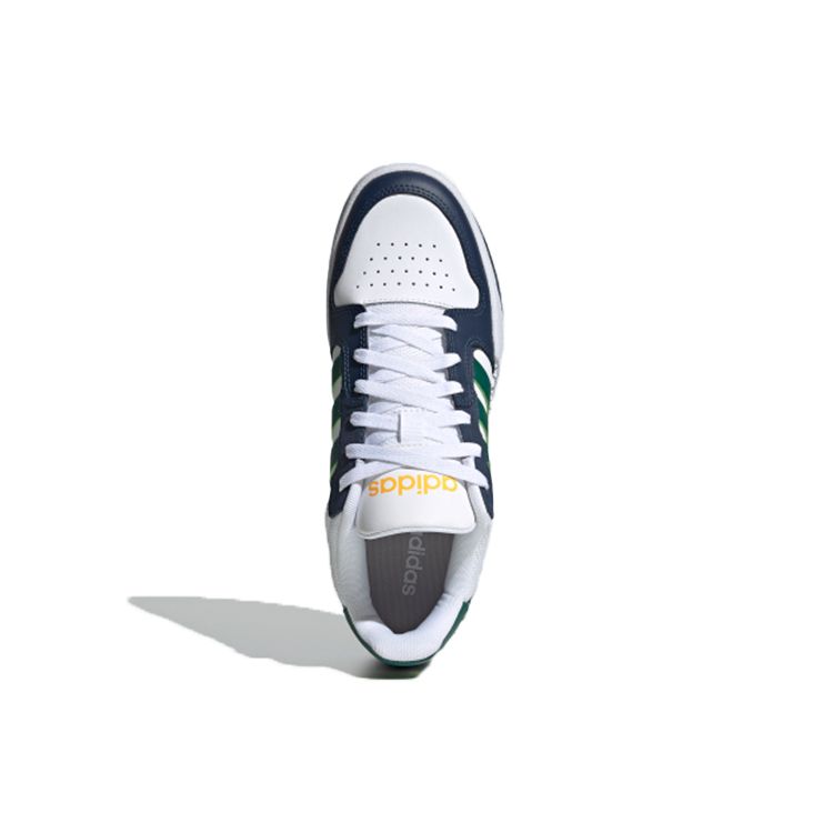 Adidas Neo Entrap Synthetic Leather Simple Low-Top Skate Shoes Unisex Sneakers White Blue Green FZ1119