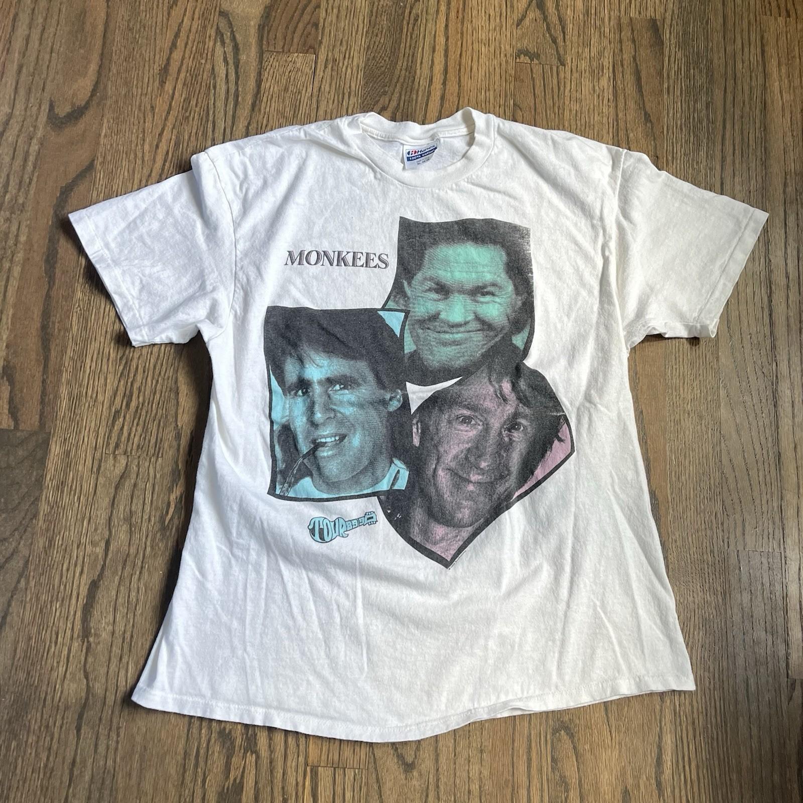 Vintage 80s 90s The Monkees Tour Band Tee  Sz XL Unisex T-Shirt XL