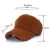 Winter Baseball Hat Autumn Winter Lamb Down Duck Tongue Hat Outdoor Travel Warm Couple Caps For Men Women
