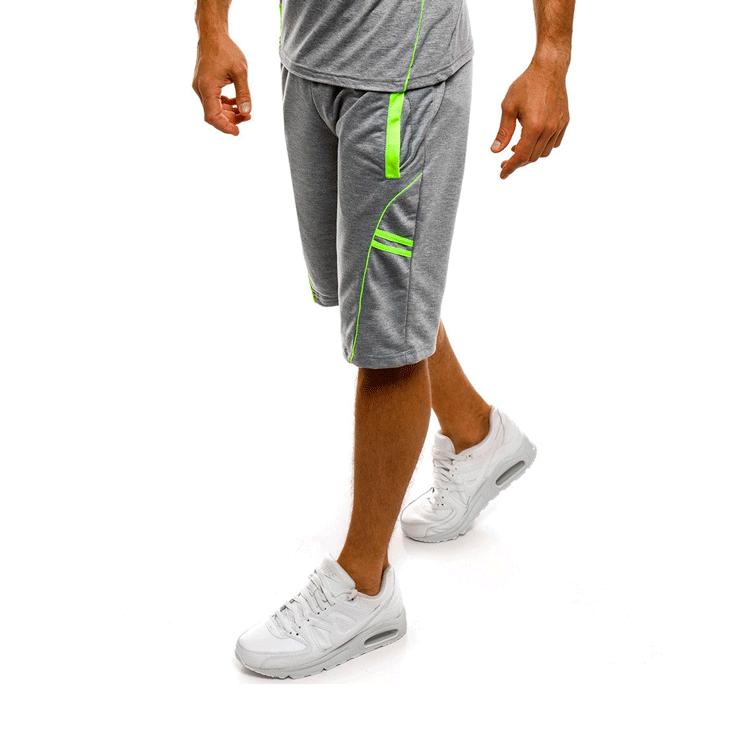 Men s Quick-Dry Sleeveless Athletic Set XXXL светло-серый