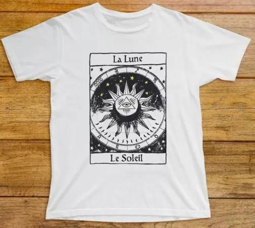 

La Lune Le Soleil T Shirt 641 The Moon Sun France Tarot Mystical Astrology Tower M