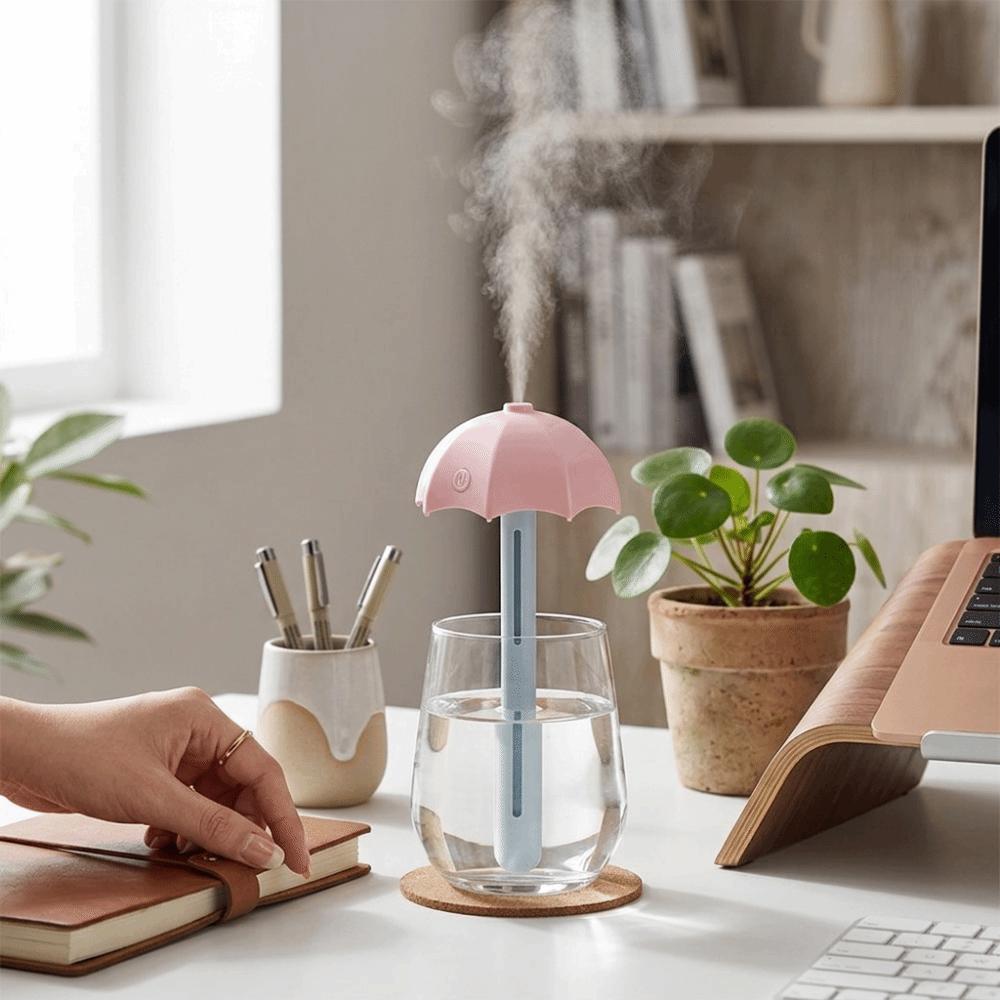 Creative Umbrella-Shaped Mini Mist Sprayer Ultra-Quiet Portable Humidifier Dorm Use