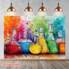 2D Plane, 1 Piece of Color Chemical Laboratory Painting Photography Background, Polyester Material
