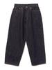 Beams Boy Sanca Denim 5 Pocket Wide Pants, Women's, Indigo