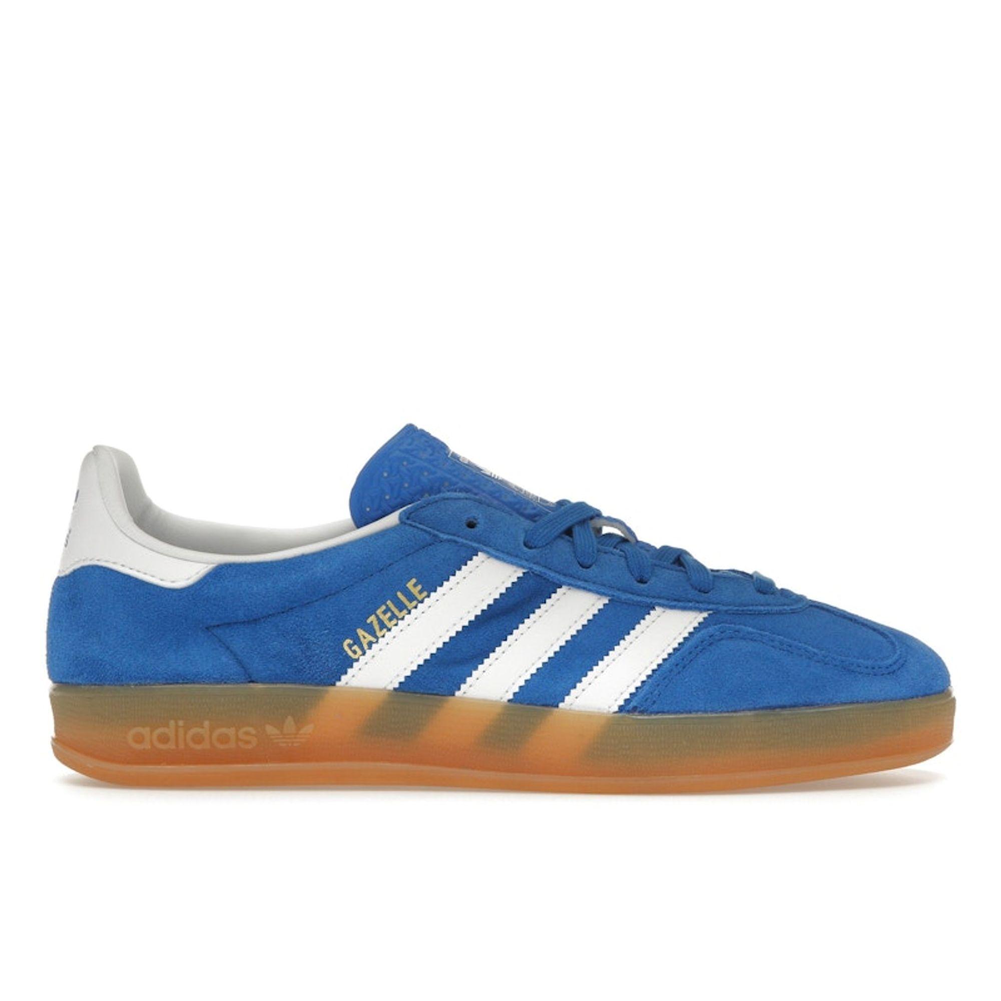 adidas Мужские кроссовки Gazelle Indoor Синяя птица Резина Унисекс Облачно-белый JI2061 35⅔