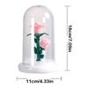 Luminous Eternal Rose Lamp with Lampshade Bedroom Bedside Lamp LED Flower Light  Anniversary Gift