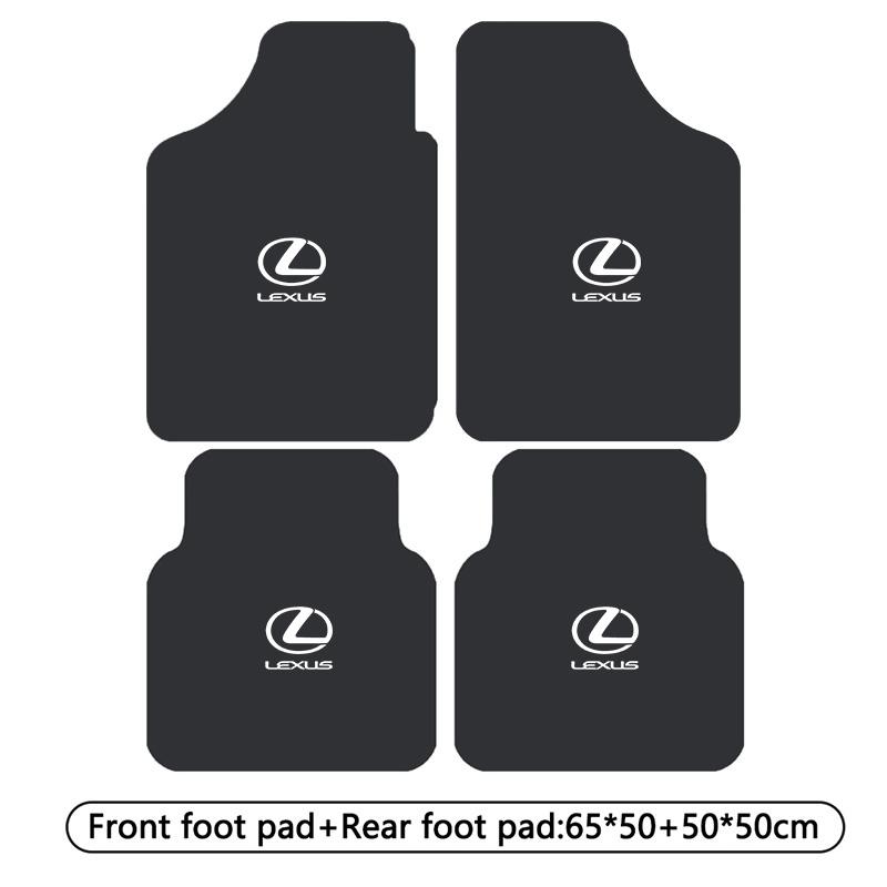 FIWB3 Car Floor Mat Auto Front and Rear Carpet Foot Mats with Rubber Backing For Lexus UX250h RX450h CT200h RX400h NX300h RX350 RX300