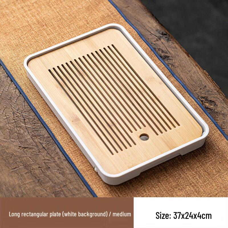 Bamboo Tea Tray with Drainage