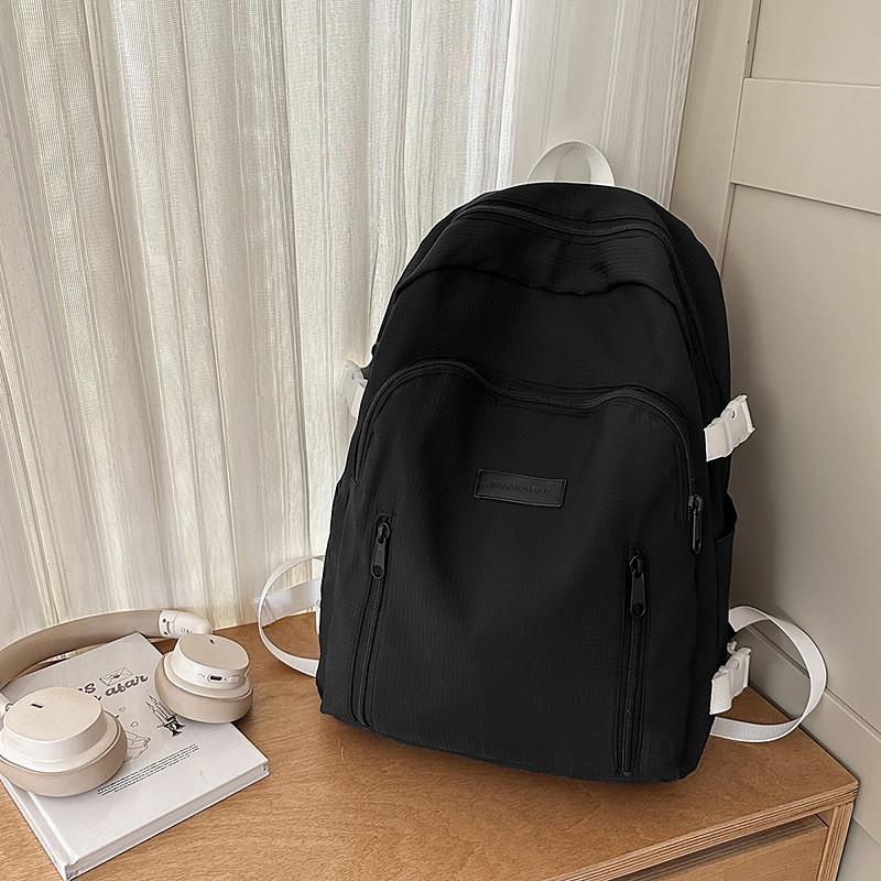 Fashion Capacity Big Backpack With Solid Color Design And Letter Decor For Daily