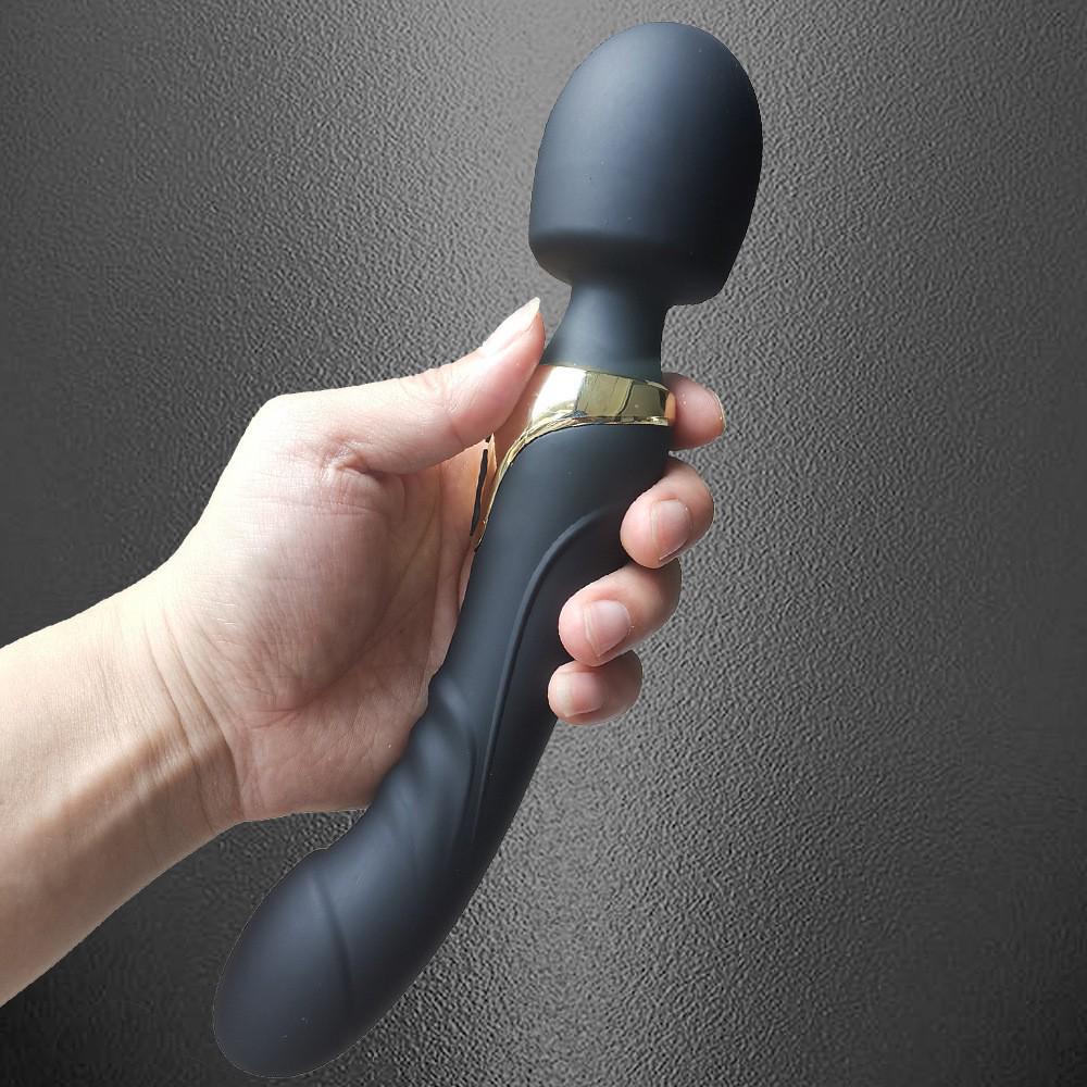 Doppelköpfiger vibrierender G-Punkt-Stab mit USB-Aufladung - Erotisches Erwachsenenspielzeug für Frauen.