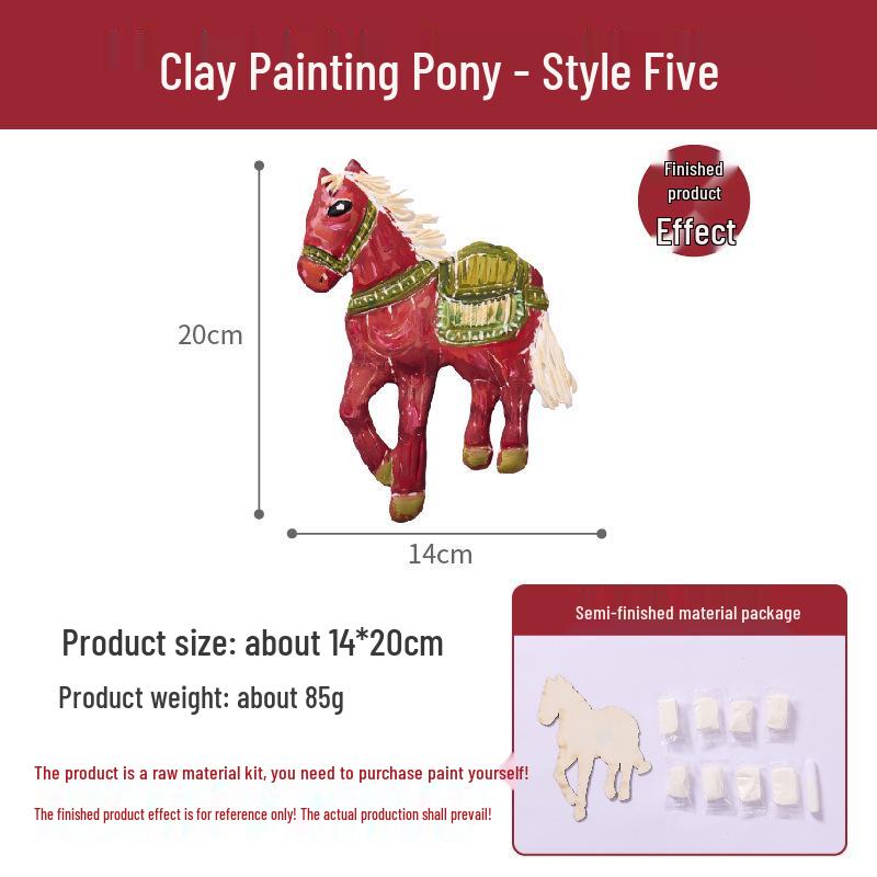 Year of the Horse Children s DIY Painting Kit: Creative Chinese Spring Festival Art