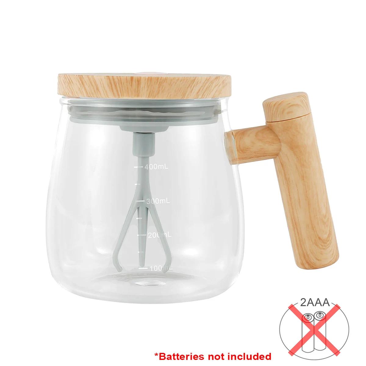 

Чашка для кофе с функцией самоперемешивания, электрическая кружка для перемешивания, 400 мл, стеклянная кружка для самоперемешивания, водонепроницаемая автоматическая электрическая чашка для смешивания протеинового порошка коричневый