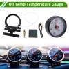 Oil Temp Temperature Gauge Meter Kit Black Engine Temp Gauge 2.5" 60mm Light Blue 50Degrees Celsius-150Degrees Celsius