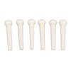 6Pcs Acoustic Guitar Bridge Pins Pegs Replacement Acoustic Guitar Plastic Bridge Saddle and Nut Guitar Bridge Pins