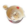 Ceramic Washing Bowl with Design for Produce Cleaning in Kitchen