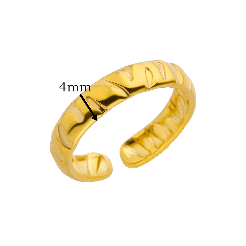 Hexagon Star Stainless Steel Rings for Women Gold Color Finger Rings Female Vintage Party Waterproof Jewelry Accessories Gift