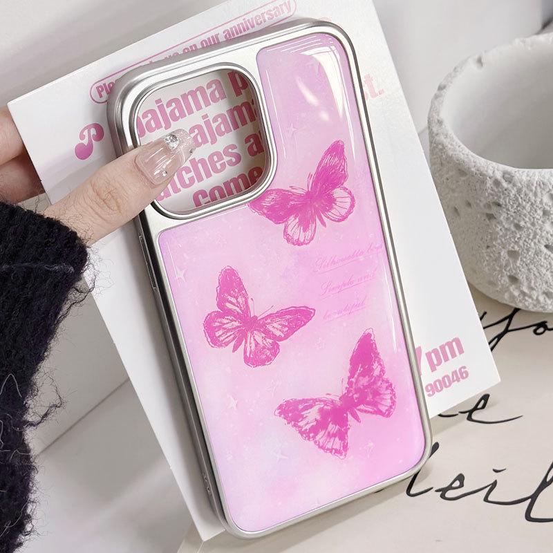 

Zhitai Electroplated Silver Edge Drip Glue Case for iPhone 14 Pro, 15, and Xiaomi 14 iPhone 13 Pro