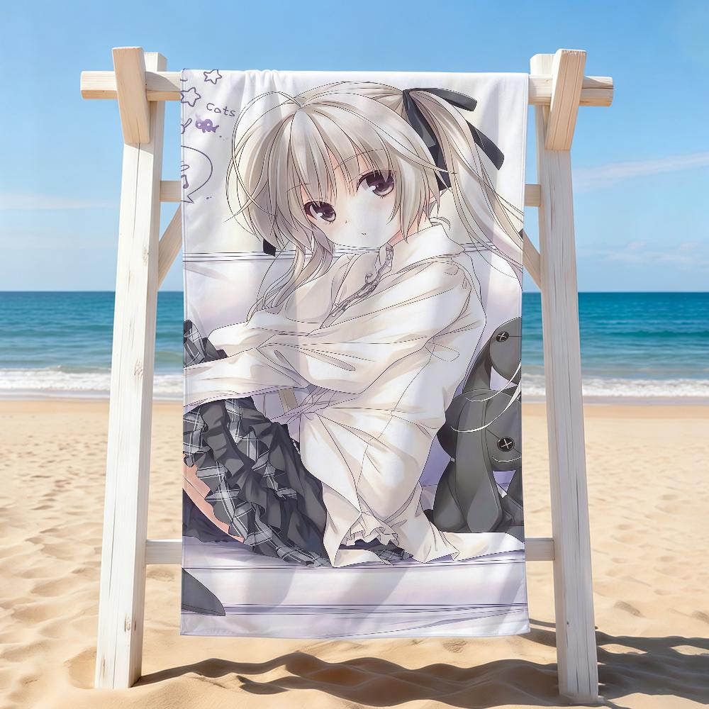 Anime S-Sora K-Kasugano Towel Drying Bath Towel Applicable To Light Swimming Camping Yoga Beach Out