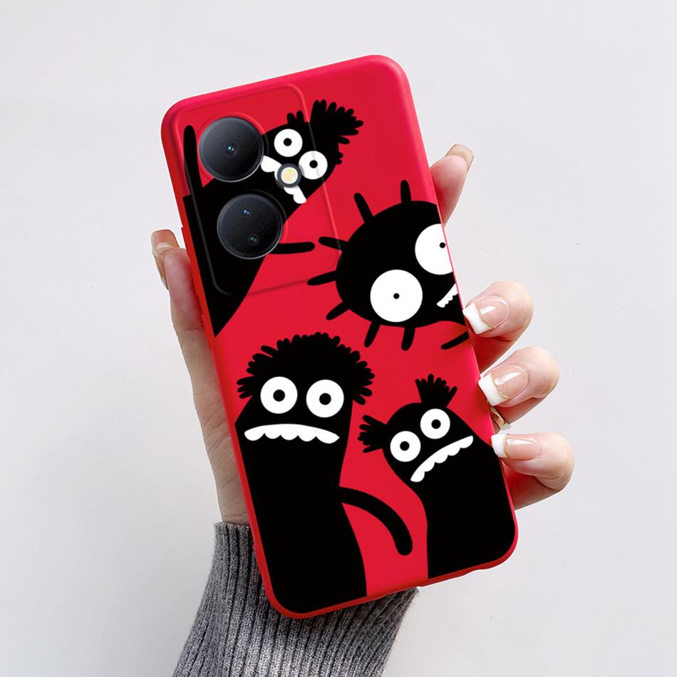 For Vivo V29 Lite 5G Case VIVOY78 Y 78 6.78'' Soft Cartoon Bear Frog Silicone Back Covers For Vivo Y78+ V29 Lite 5G Phone Cases