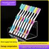 Acrylic Transparent Display Stand for Toothbrushes, Lipsticks, Eyebrow Pencils, and Pens