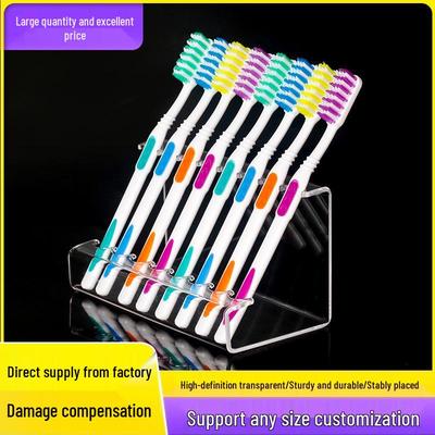 Acrylic Transparent Display Stand for Toothbrushes, Lipsticks, Eyebrow Pencils, and Pens