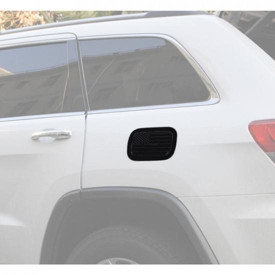 Black Door Fuel Filler Gas Tank Decoration Cap Trim For Grand Cherokee 2011-
